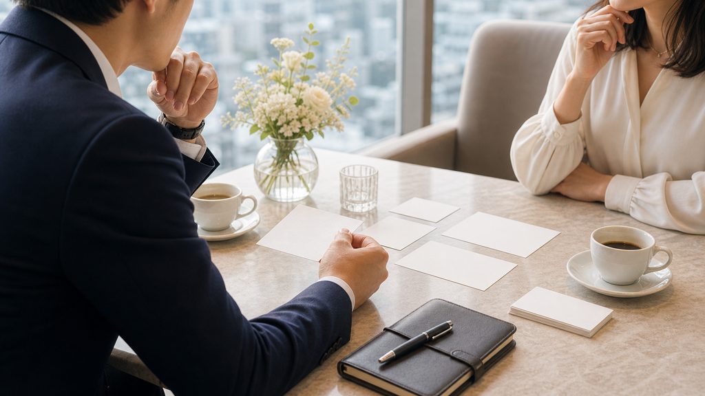 ハイクラス婚活の自己PRは「出会いの場」で最適形が変わるのイメージ